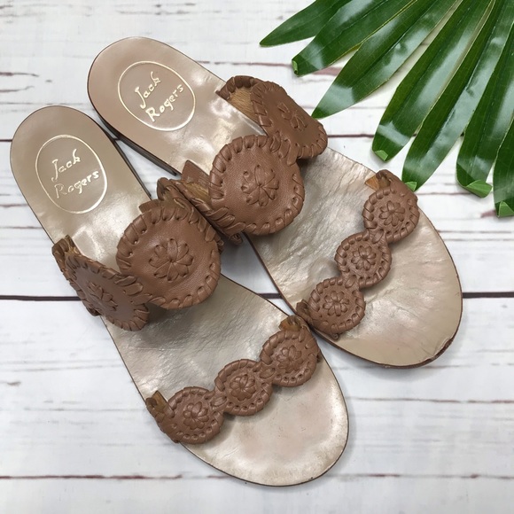 Jack Rogers Shoes - •Jack Rogers• sz 8 cognac Lauren sandals